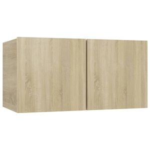 vidaXL Hengende TV-benk sonoma eik 60x30x30 cm