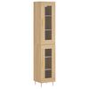 vidaXL Highboard sonoma eik 34,5x34x180 cm konstruert tre