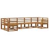 vidaXL Utend&oslash;rs sofa-sett 7 pcs Naturlig Solid akasietre