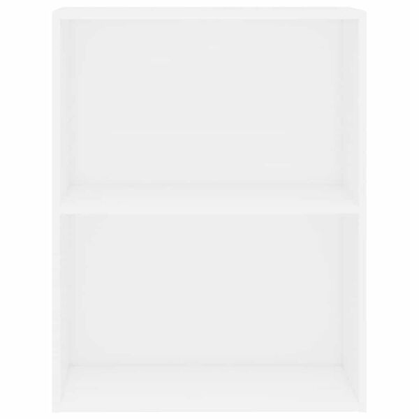 vidaXL Bokhylle hvit 60x30x76,5 cm konstruert tre