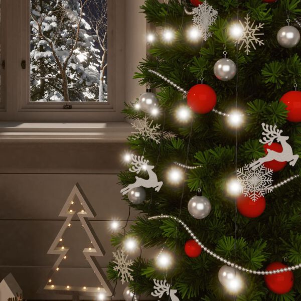 vidaXL Soldrevne lysslynger 2stk 2x200 LED kaldhvit innend&oslash;rs utend&oslash;rs