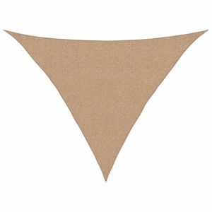 vidaXL Solseil 160 g/m&sup2; gr&aring;brun 2,5x2,5x3,5 m HDPE