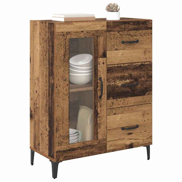 vidaXL Serviesskap Gamle tre 69,5 x 34 x 90 cm Ingeni&oslash;rtre og jern