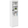 vidaXL Highboard hvit 50x35x180 cm konstruert tre