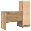 vidaXL Skrivebord med skuff 2 pcs Artisan Eik