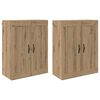 vidaXL Vegghengt skap 2 pcs Artisan Eik 69,5 x 34 x 90 cm