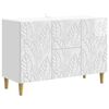 vidaXL Serviesskap H&oslash;gglans hvit 89 x 34,5 x 60 cm Konstruert tre