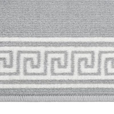vidaXL Teppeløper BCF grå med motiv 60x500 cm