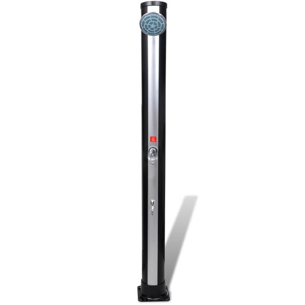 Utendørs soldrevet dusj med dusjhode og kran 35 L