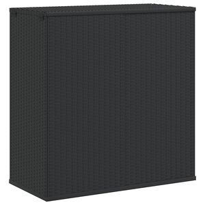vidaXL Putekasse PE-rotting 100x49x103,5 cm svart