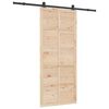 vidaXL Skyved&oslash;r Naturlig 80 x 208 cm Heltre furu