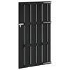 vidaXL Hageport 100 x 180 cm WPC og Aluminium Svart