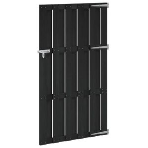 vidaXL Hageport 100 x 180 cm WPC og Aluminium Svart