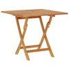 vidaXL Sammenleggbart hagebord 85x85x76 cm heltre teak