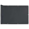 vidaXL Balkongskjerm antrasitt 400x75 cm PVC