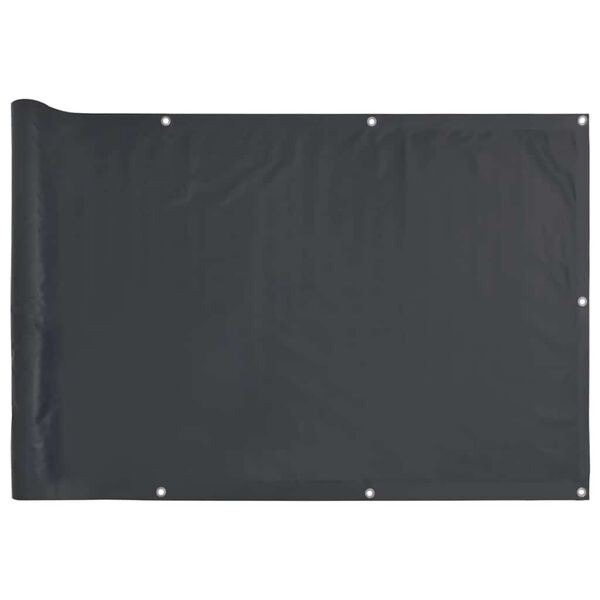vidaXL Balkongskjerm antrasitt 400x75 cm PVC