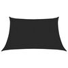 vidaXL Solseil 160 g/m² svart 3/4x2 m HDPE