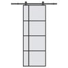 vidaXL Skyved&oslash;r med monteringssett 76x205 cm ESG glass og aluminium
