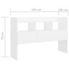 vidaXL Skjenk hvit 105x30x70 cm konstruert tre