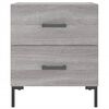 vidaXL Nattbord grå sonoma 40x35x47,5 cm konstruert tre