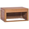 vidaXL Veggmontert baderomsskap 60x45x30 cm heltre teak