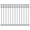 vidaXL Gjerdepanel ASSEN st&aring;l 163x120 cm svart