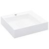 vidaXL Vask 50x50x12,3 cm mineralst&oslash;pt/marmorst&oslash;pt hvit