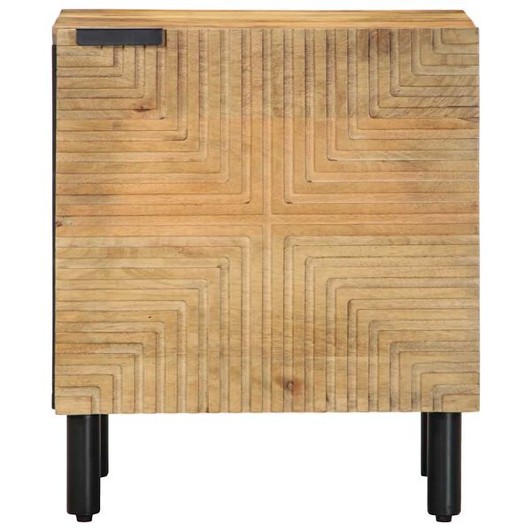vidaXL Nattbord brun 40x33x46 cm heltre mango