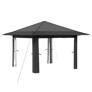 vidaXL Gazebo uten sidevegg Lysegr&aring; og antrasitt