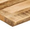vidaXL Bordplate naturlig kant 120x60x2,5 cm grovt heltre mangotre