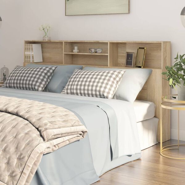 vidaXL Sengegavlskap sonoma eik 200x19x103,5 cm