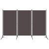 vidaXL Romdeler 3 paneler antrasitt 260x180 cm