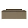 vidaXL Paviljong med gardiner 600x298x270 cm gråbrun 180 g/m²