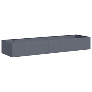 vidaXL Plantekasse antrasitt 280x80x40 cm st&aring;l