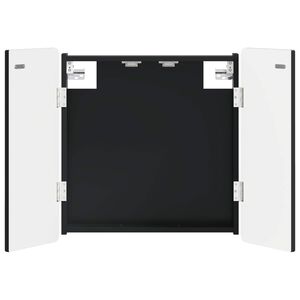 vidaXL Dartbrettskap ZWOLLE Svart 52,5 x 10,5 x 57,5 cm Konstruert tre