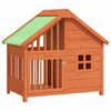 vidaXL Hundekennel brun 96x60,5x87 cm heltre furu
