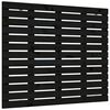 vidaXL Veggmontert sengegavl svart 141x3x91,5 cm heltre furu