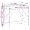 vidaXL Skrivebord Sonoma eik 100 x 50 x 86,5 cm Konstruert tre