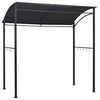 vidaXL Paviljong til grilling 215x150x220 cm antrasitt st&aring;l