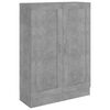 vidaXL Bokhylle betonggr&aring; 82,5x30,5x115 cm konstruert tre