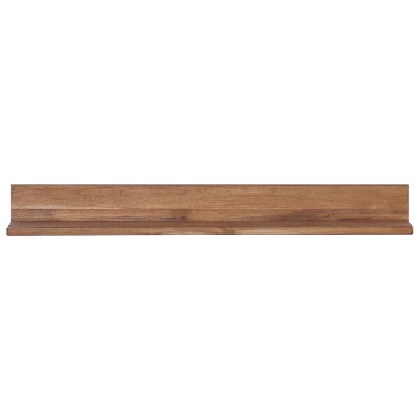 vidaXL Vegghyller 2 stk 90x10x10 cm heltre teak