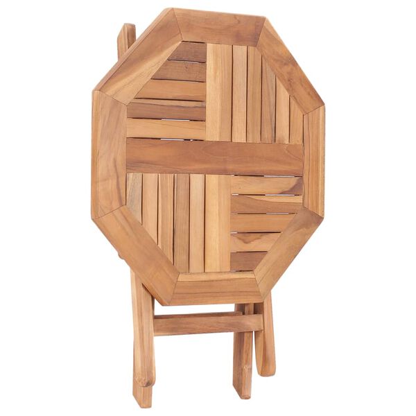 vidaXL Sammenleggbart hagebord 45x45x45 cm heltre teak