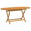 vidaXL Sammenleggbart hagebord 160x85x75 cm heltre eukalyptus
