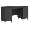 vidaXL Skrivebord med hylle Svart 142,5 x 50 x 75 cm Konstruert tre