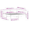 vidaXL Sengeramme uten madrass 180x200 cm heltre furu