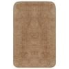 vidaXL Baderomsmattesett 2 stk stoff beige
