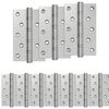 vidaXL Hingse 16 stk. 125 x 75 x 13 mm S&oslash;lv St&aring;l