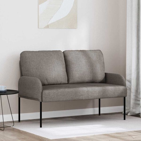 vidaXL Sofaer med pute Gr&aring;brun 115 x 56 x 80 cm Kryssfin&eacute;r