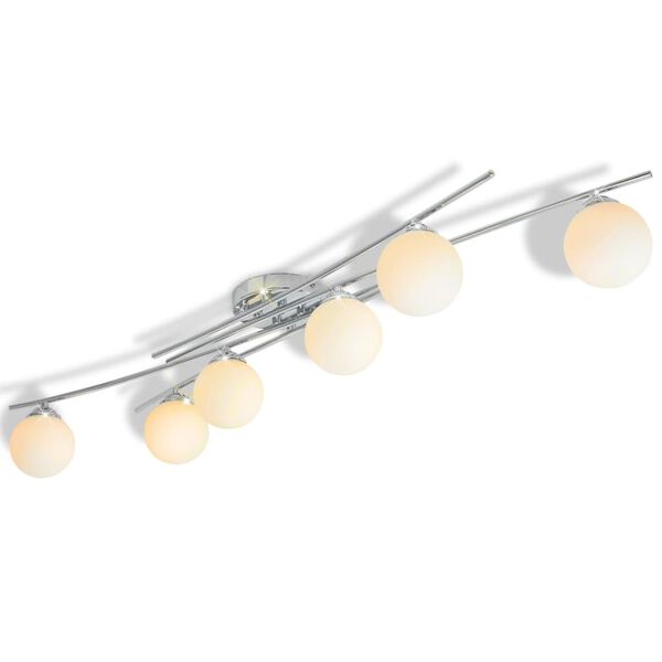 vidaXL Taklampe med 6 LED-p&aelig;rer G9 240 W