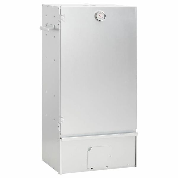 vidaXL Ovnsr&oslash;yker med bord galvanisert st&aring;l